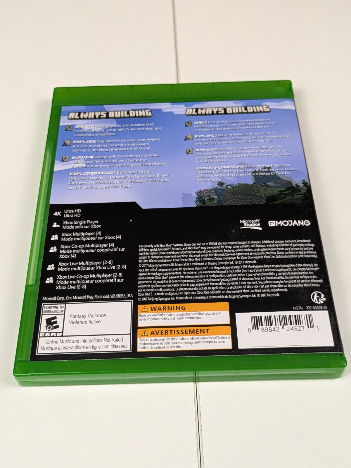 Minecraft (Xbox One, 2014) CIB