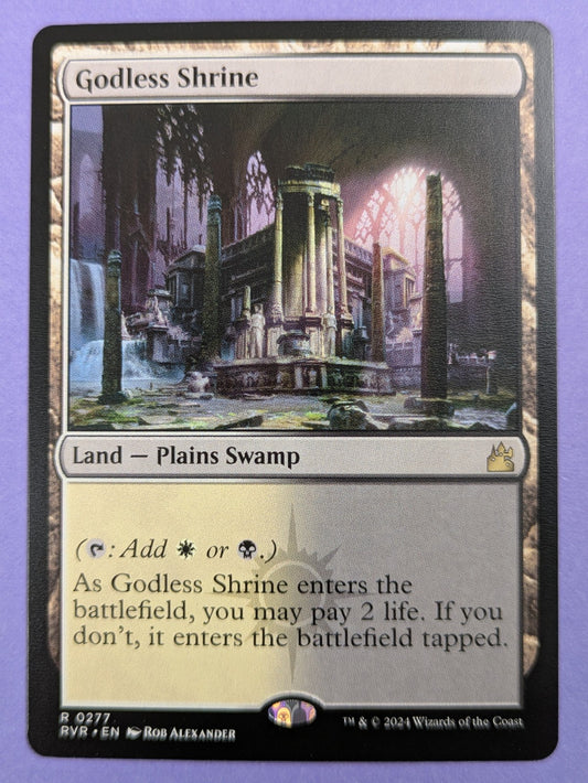 MTG Magic the Gathering: Ravnica Remastered: Godless Shrine #0277 Rare - NM