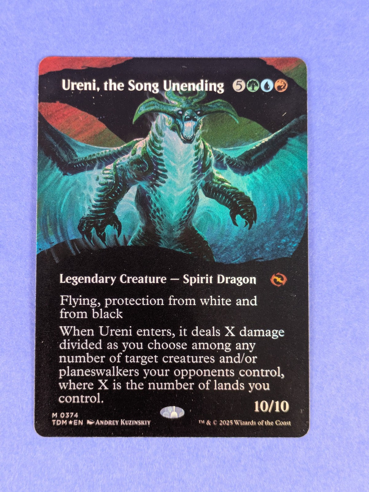 MTG Magic: Tarkir: Dragonstorm: Ureni, the Song Unending Foil #0374 Mythic - NM