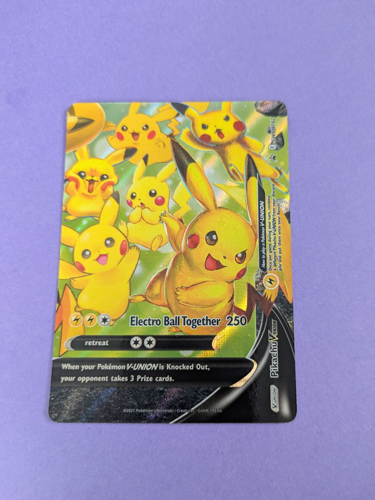 Pikachu V-UNION - SWSH142 - Promo Sword & Shield Promos - Pokemon Card - NM