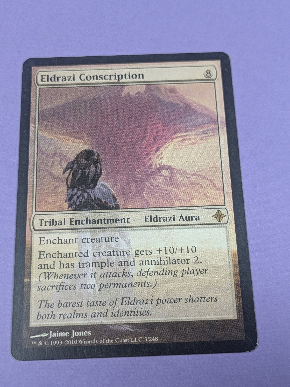 MTG Magic: Rise of the Eldrazi: Eldrazi Conscription #3/248 Rare - LP
