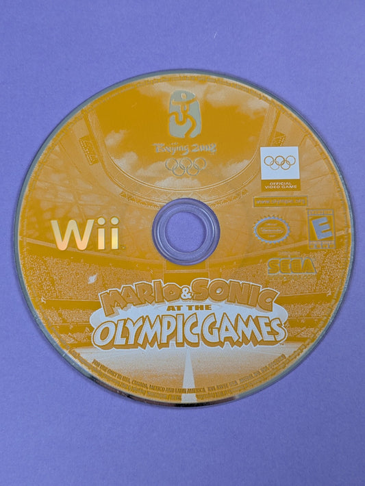 Nintendo Wii Video Game: Mario & Sonic at the Olympic Games (Wii, 2007) Disc