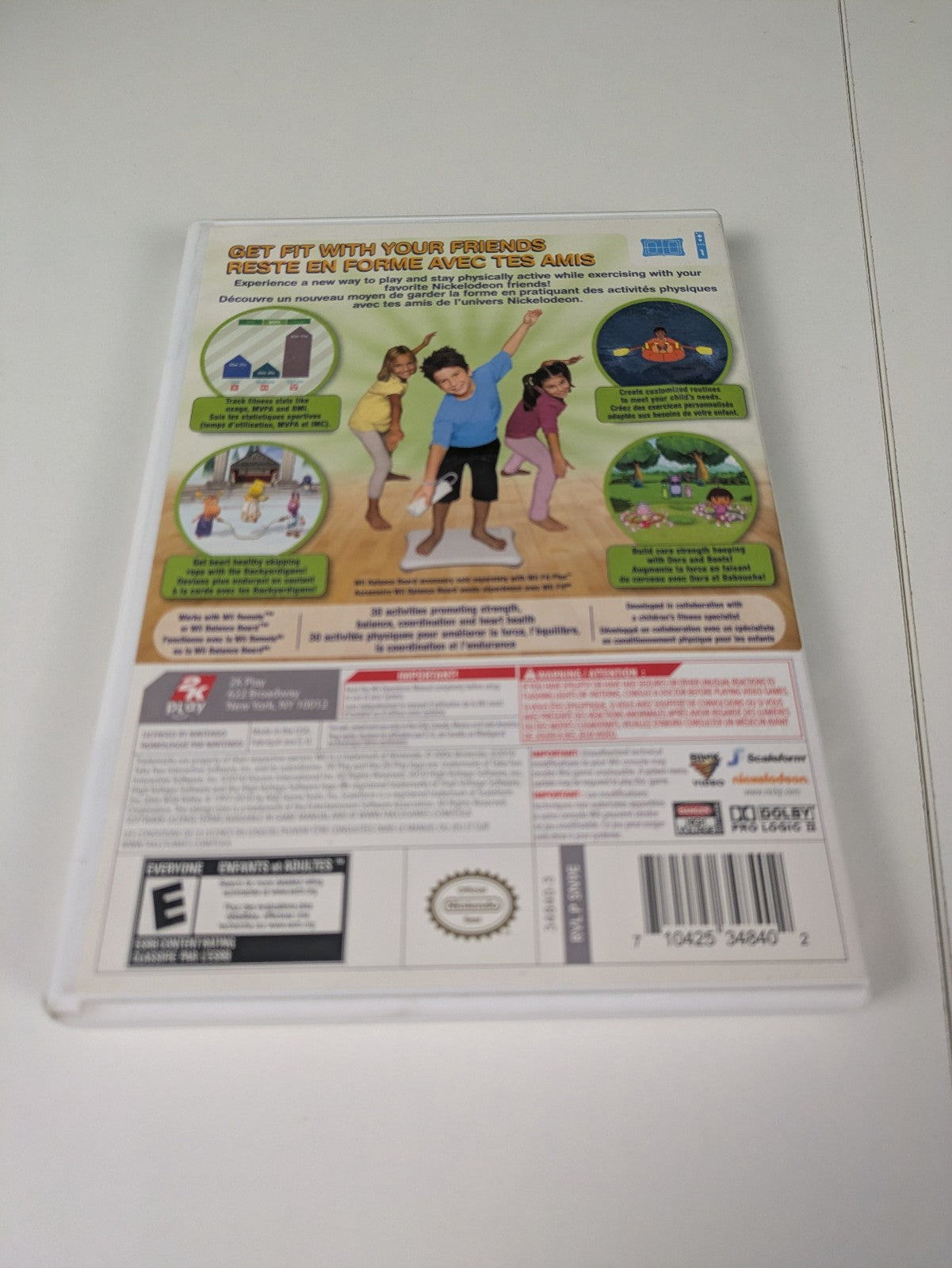 Nickelodeon Fit (Nintendo Wii, 2010) CIB