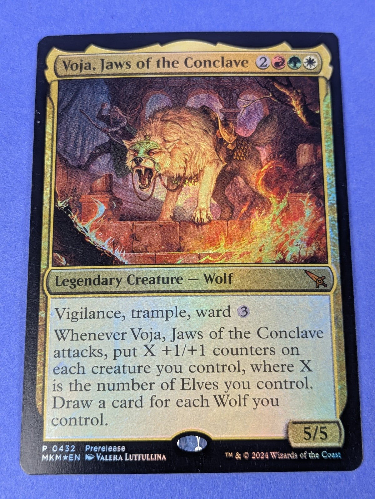 MTG: Murders at Karlov Manor: Voja, Jaws of the Conclave Foil #0432 Promo - NM