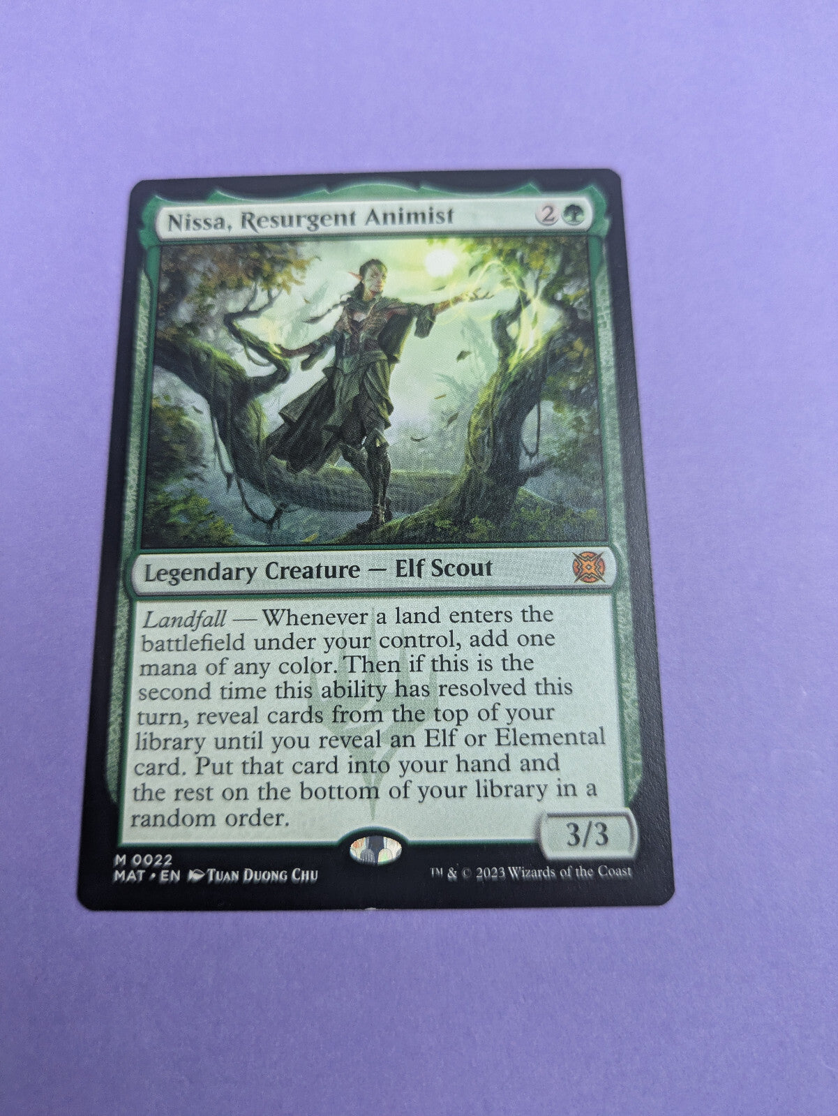 MTG March of the Machine: The Aftermath: Nissa, Resurgent Animist Mythic Foil NM