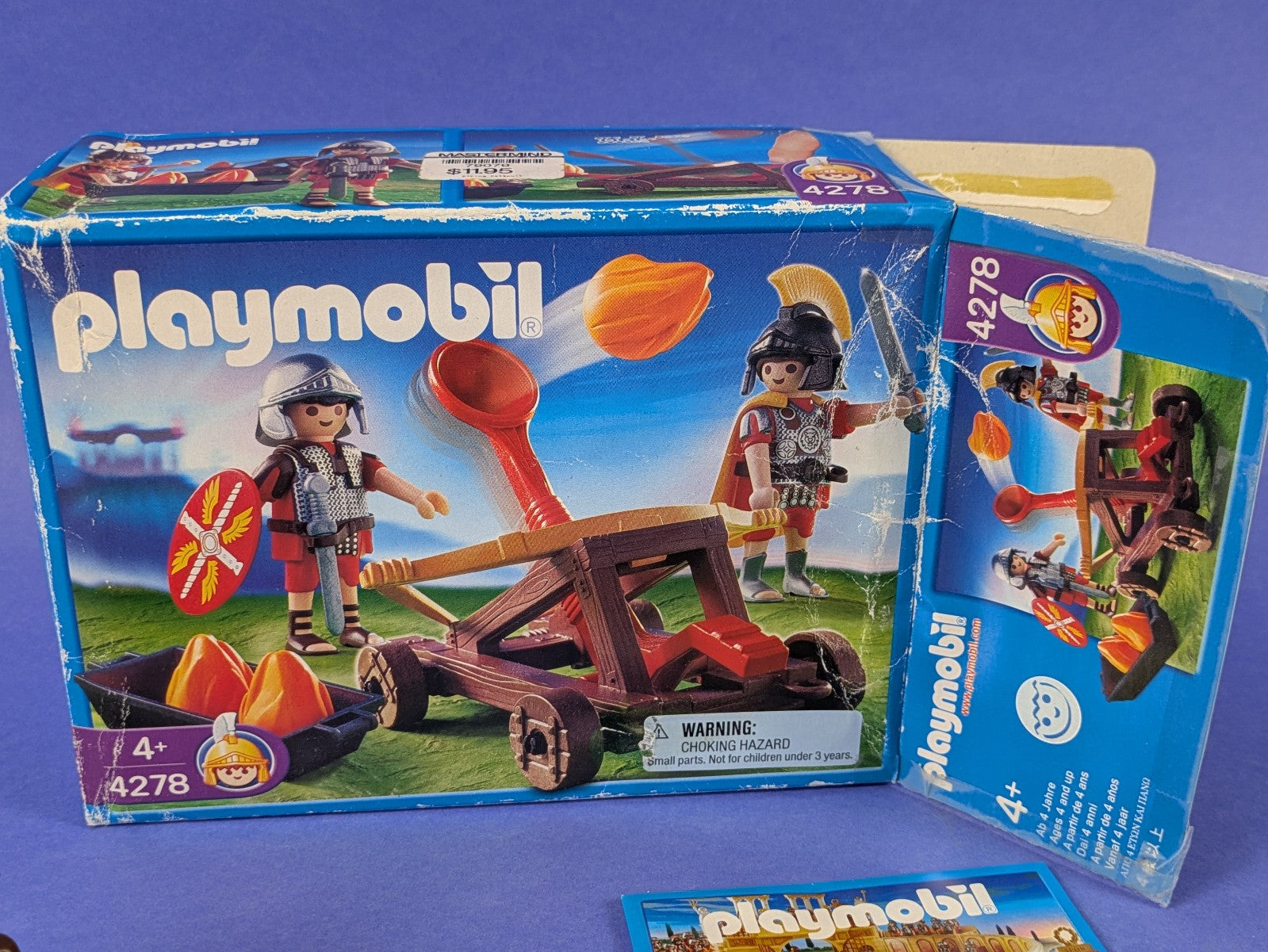 PLAYMOBIL Roman Fire Set 4278 Complete Set