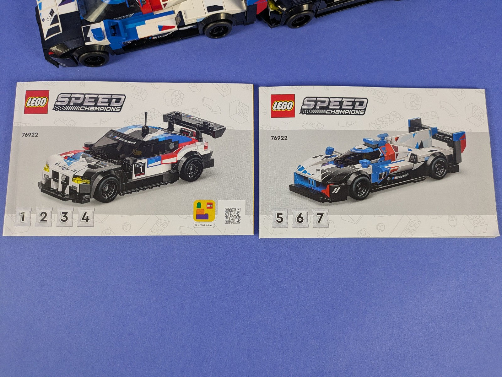 Lego SPEED CHAMPIONS: BMW M4 GT3 & BMW M Hybrid V8 76922 Incomplete Set
