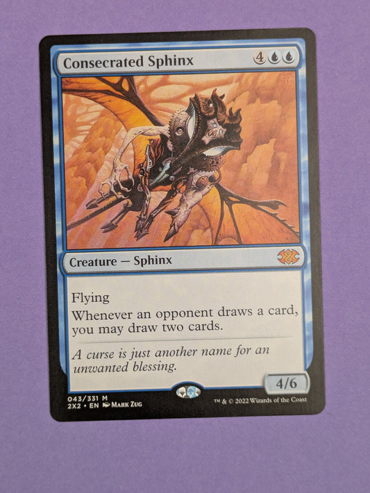 MTG Magic The Gathering: Double Masters 2022: Consecrated Sphinx Mythic #043/331