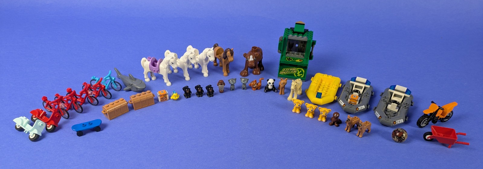 Lego Bundle Set: Random Assorted Authentic Animals, Bikes, Boat, and more!