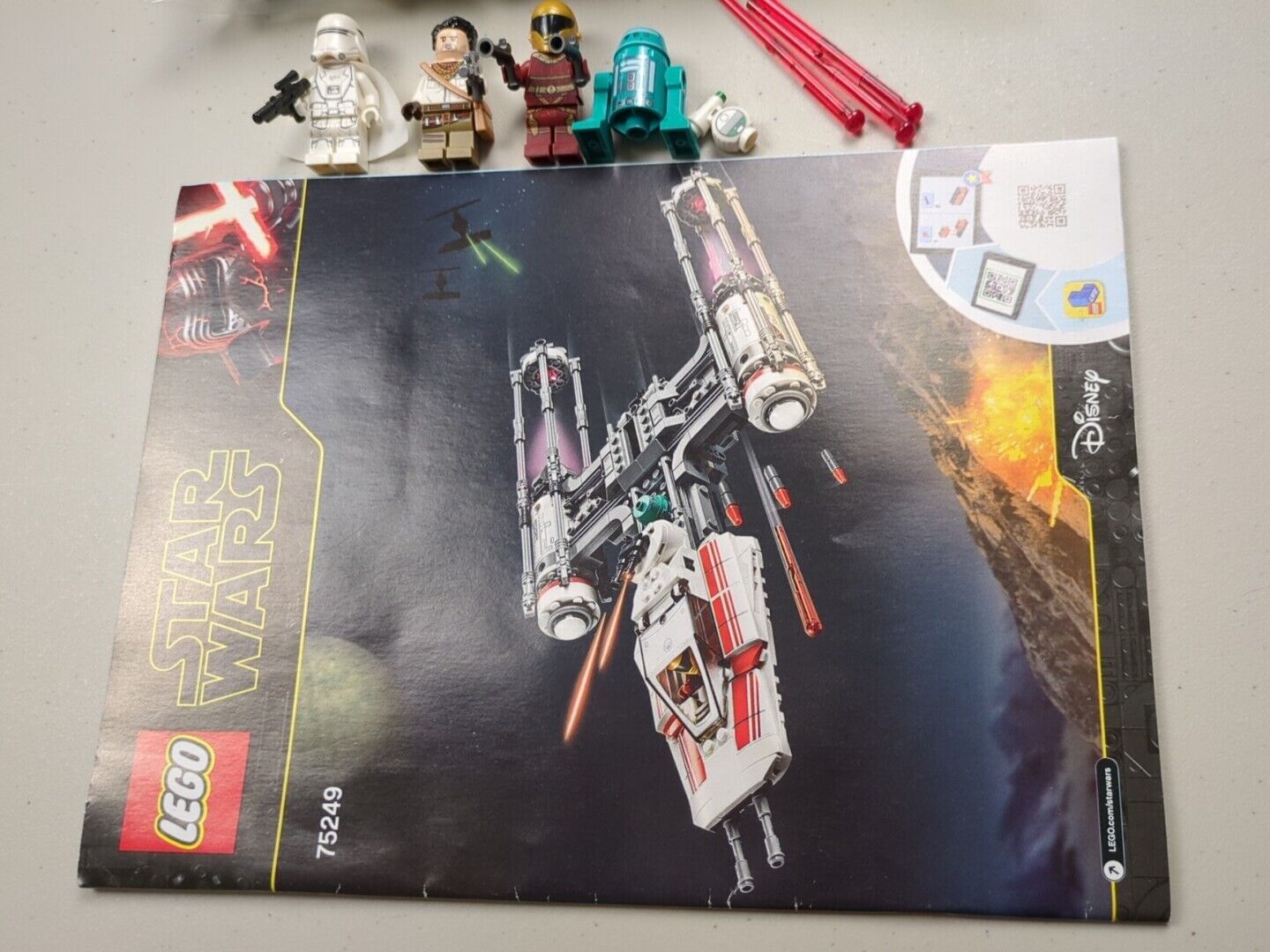 Lego Star Wars: Resistance Y-Wing Starfighter Set 75249 Complete w Instructions