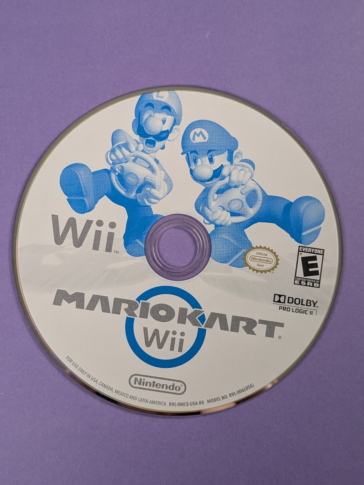 Nintendo Wii Video Game: Mario Kart Wii (Nintendo Wii, 2007) Disc Only