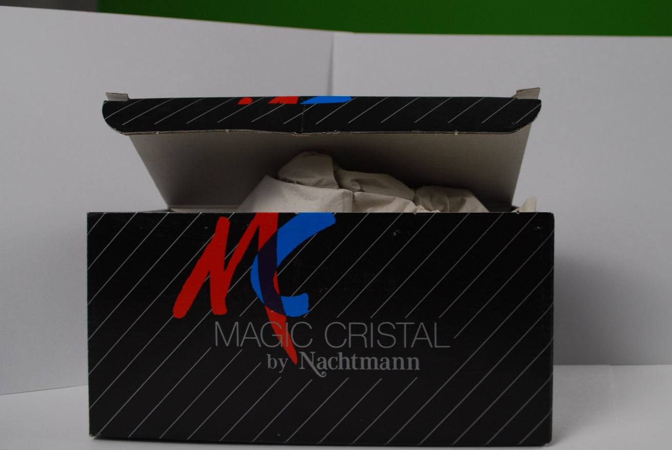 Hofbauer Magic Crystal American Biker Glass Retro Motorcycle Paperweight