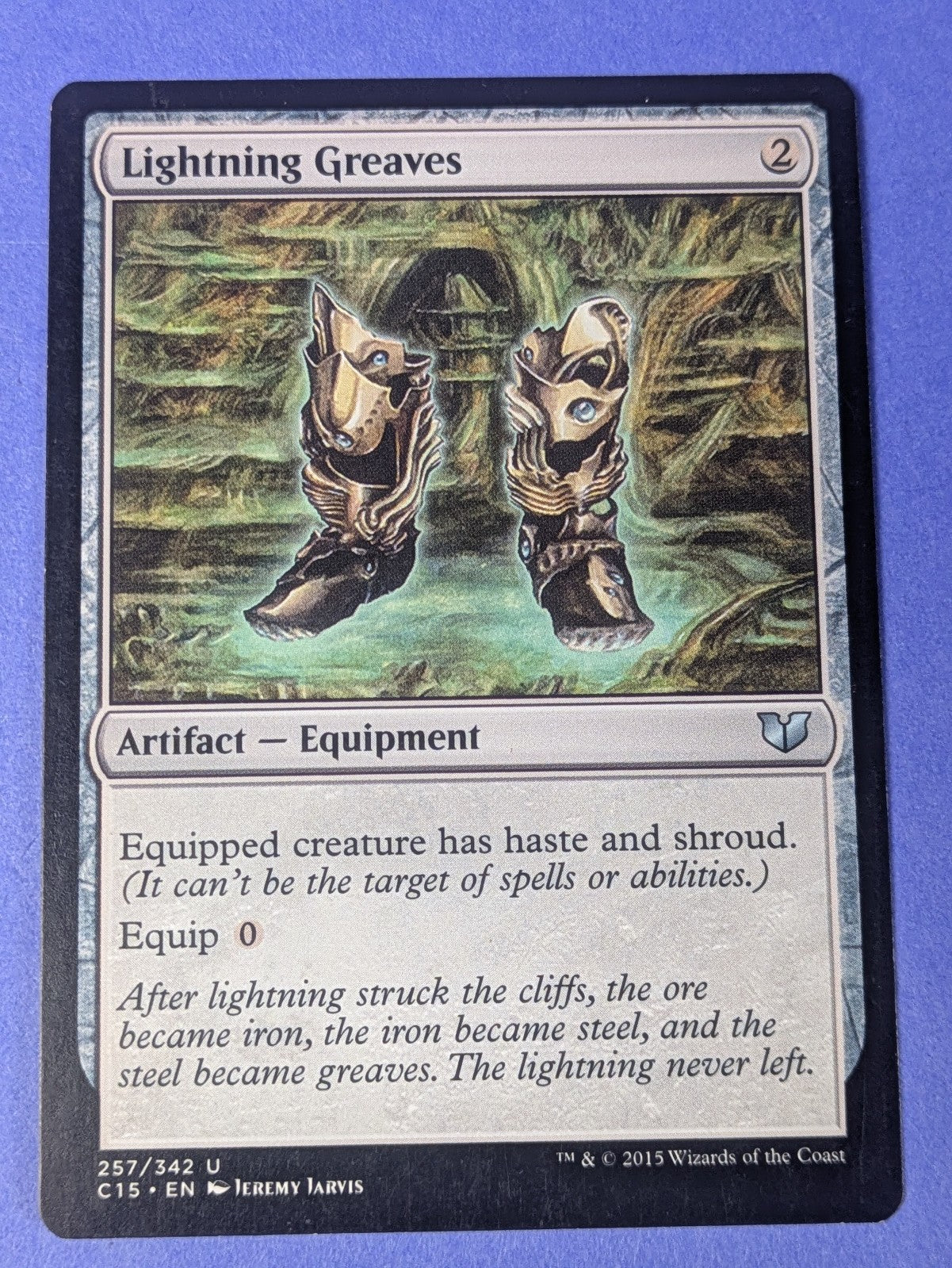 MTG Magic: Commander 2015: Lightning Greaves #257/342 Uncommon - NM