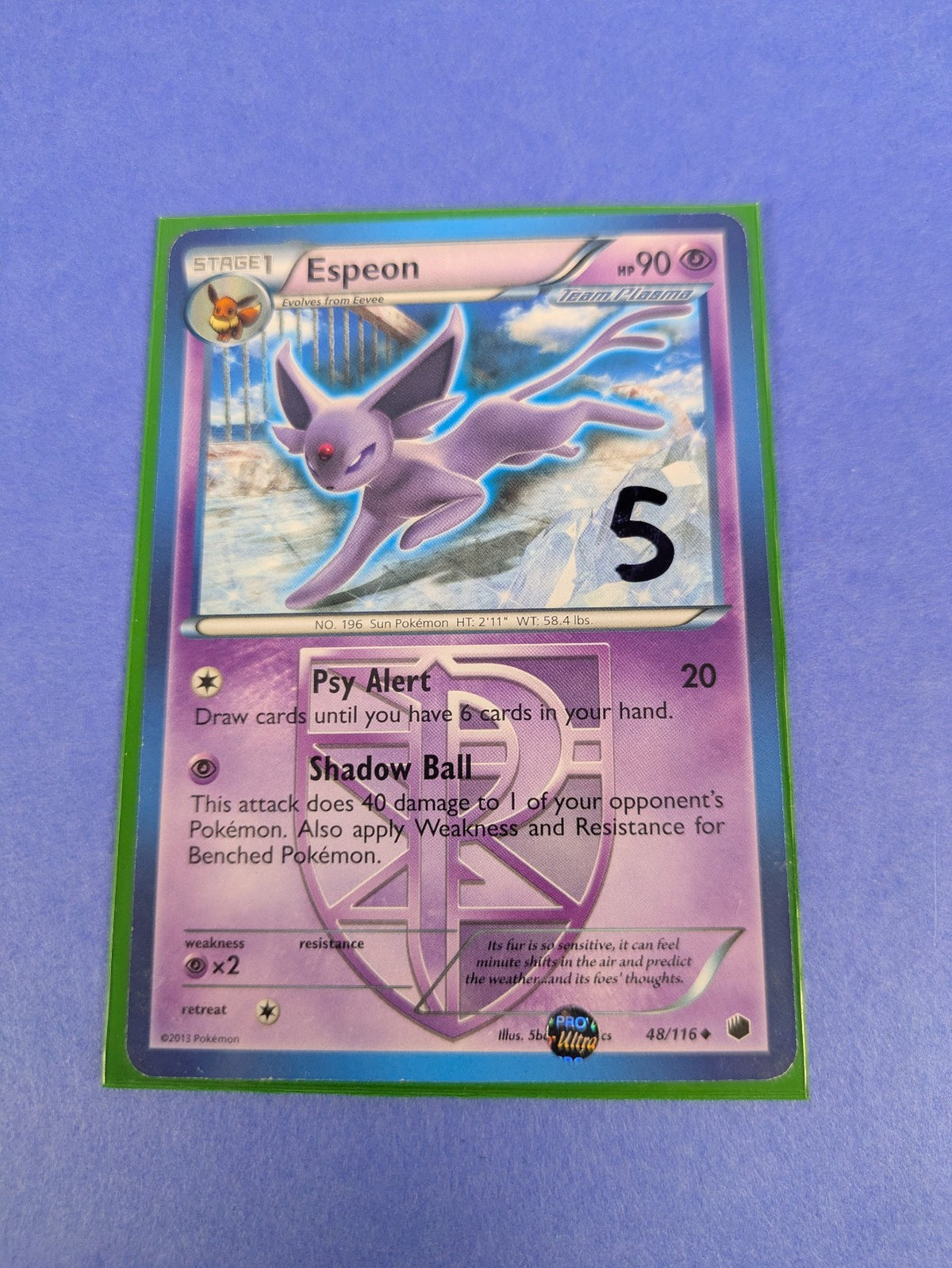 Espeon - 48/116 - Uncommon  Plasma Freeze - Pokemon Card - NM