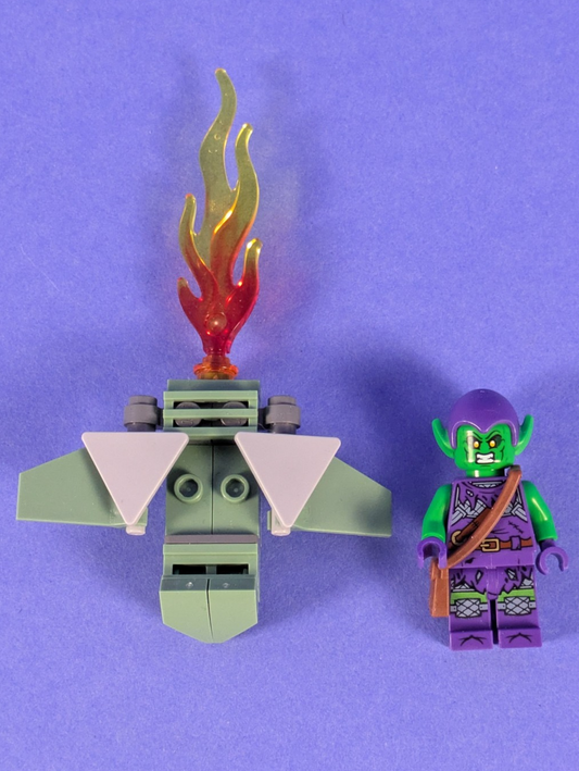 Lego Super Heroes: Spider-Man: Green Goblin - Bright Green Skin sh0695 Set 76178