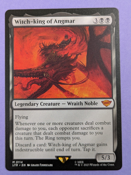 MTG Magic: The Lord of the Rings: Witch-king of Angmar #0114 Mythic NM