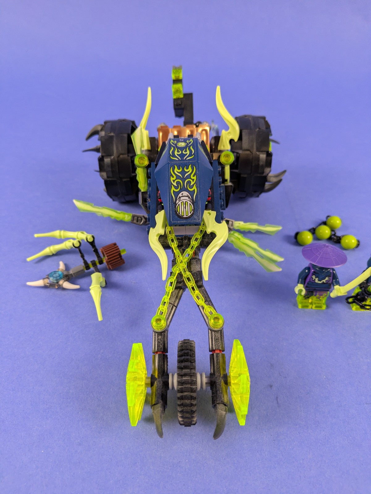 LEGO NINJAGO Chain Cycle Ambush 70730 Complete Set Pre-Owned