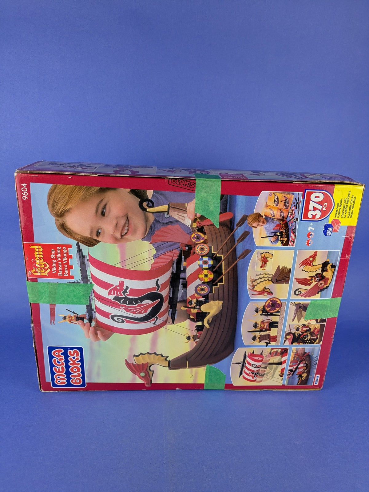 MEGA BLOKS Legend Viking Ship 9604 Complete Pre-Owned