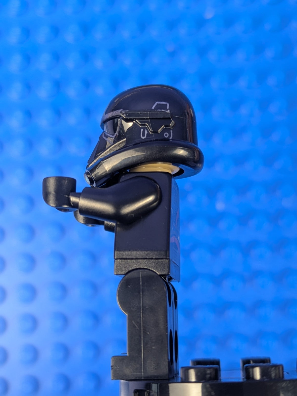 Lego Super Heroes: Imperial Death Trooper - Dark Tan Head (2X) sw1416 Set 75412