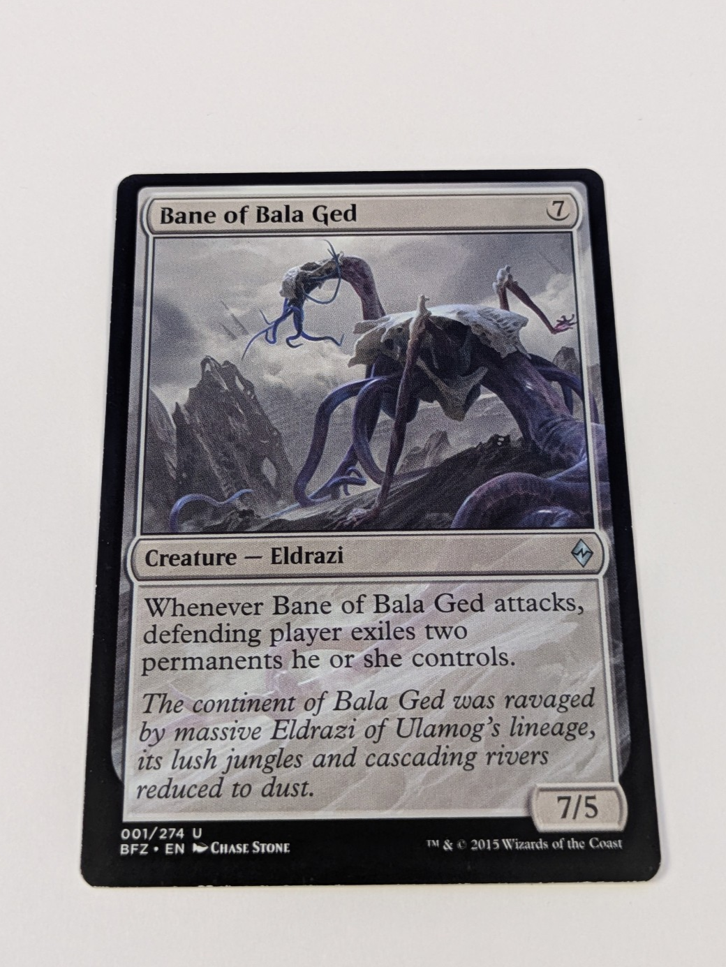 MTG Magic: Battle for Zendikar: Bane of Bala Ged #001/274 Uncommon - LP