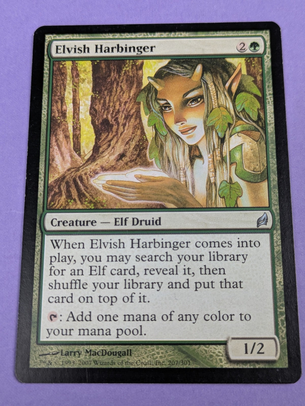 MTG Magic: Lorwyn: Elvish Harbinger #207/301 Uncommon - NM