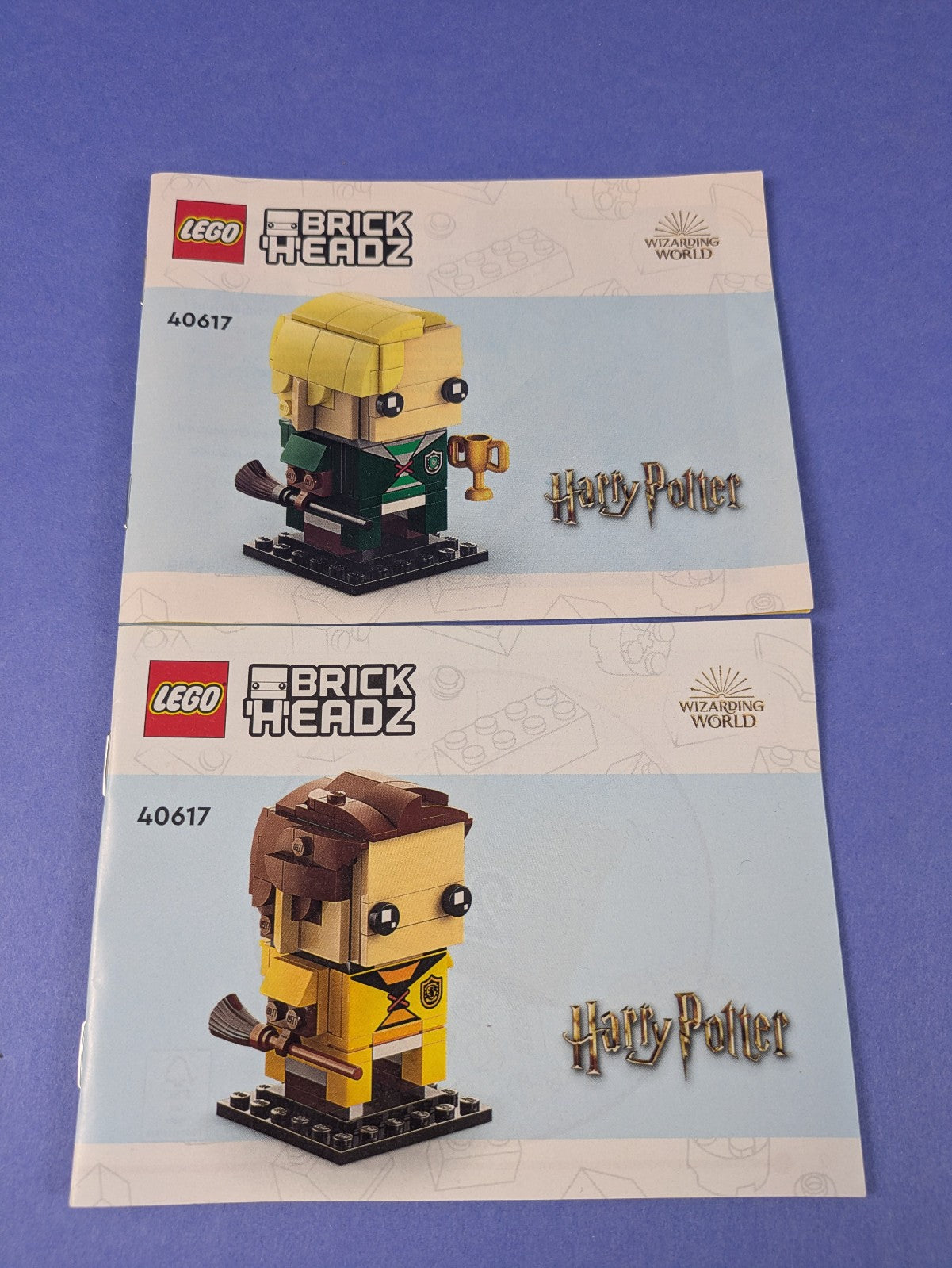 LEGO BrickHeadz Harry Potter Draco Malfoy & Cedric Diggory 40617 Pre-Owned