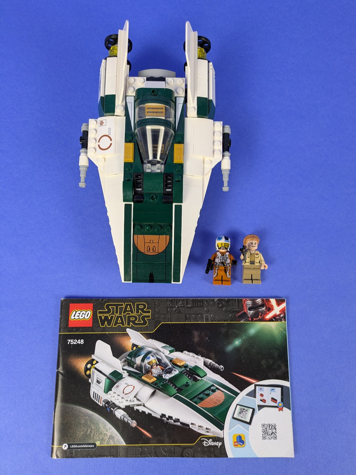 Lego Star Wars: Resistance A-Wing Starfighter Set 75248 w/ Instructions