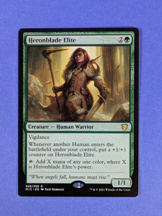 MTG Magic: Innistrad: Midnight Hunt: Heronblade Elite #026/038 Rare - NM