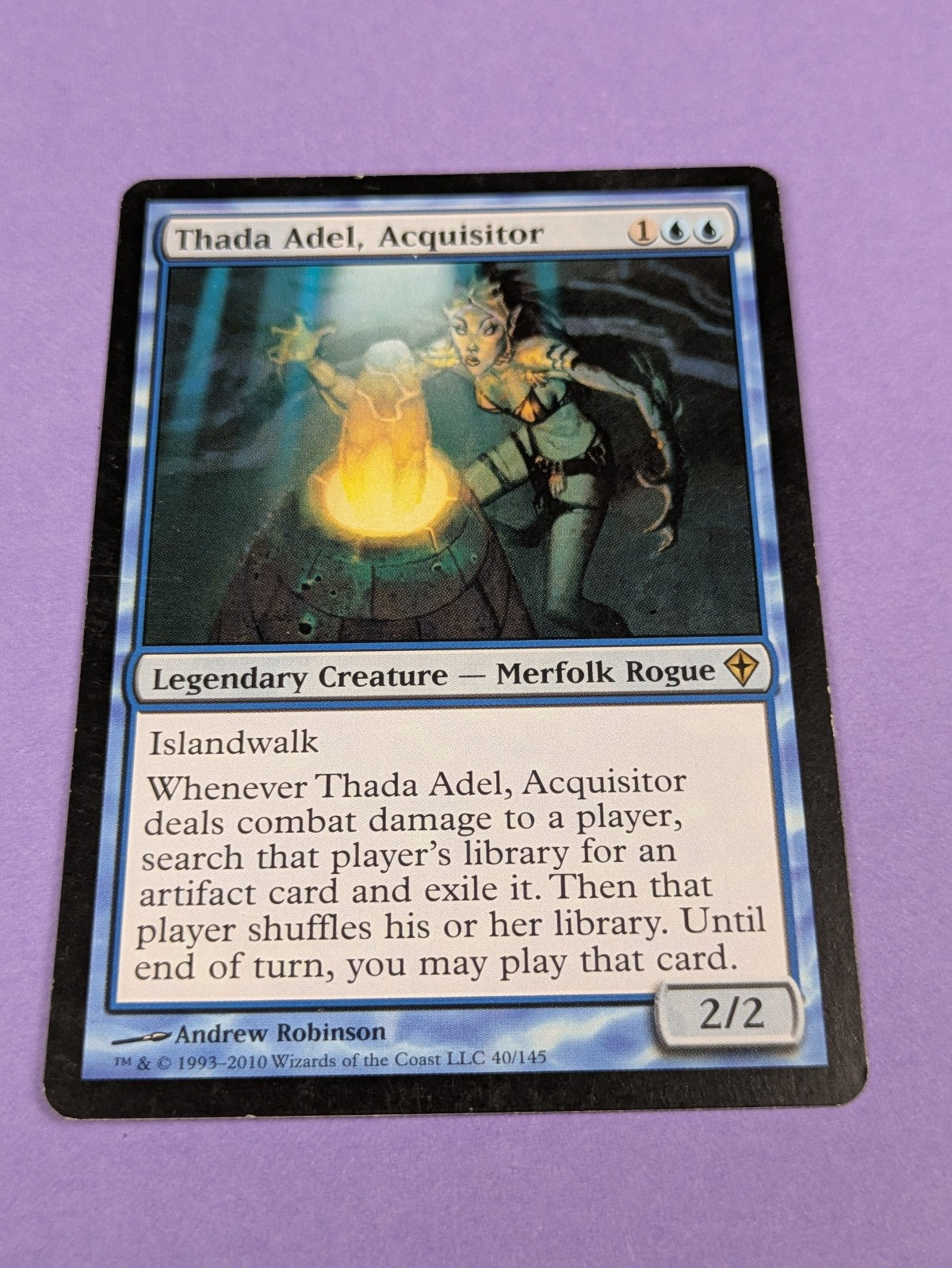 MTG Magic: Worldwake: Thada Adel, Acquisitor #40/145 Rare - LP