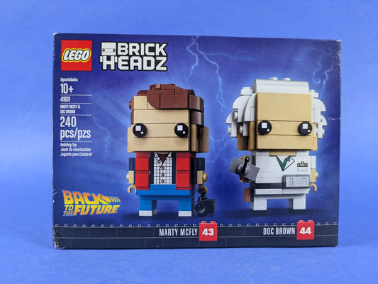 Lego BrickHeadz: Back to the Future: Marty McFly & Doc Brown Set 41611 BRAND NEW
