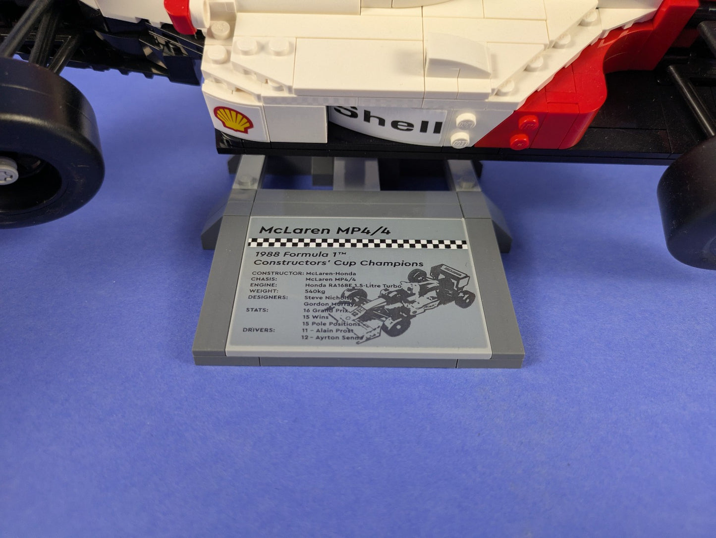 Lego Creator: Race: McLaren MP4/4 & Ayrton Set 10330 Incomplete Set