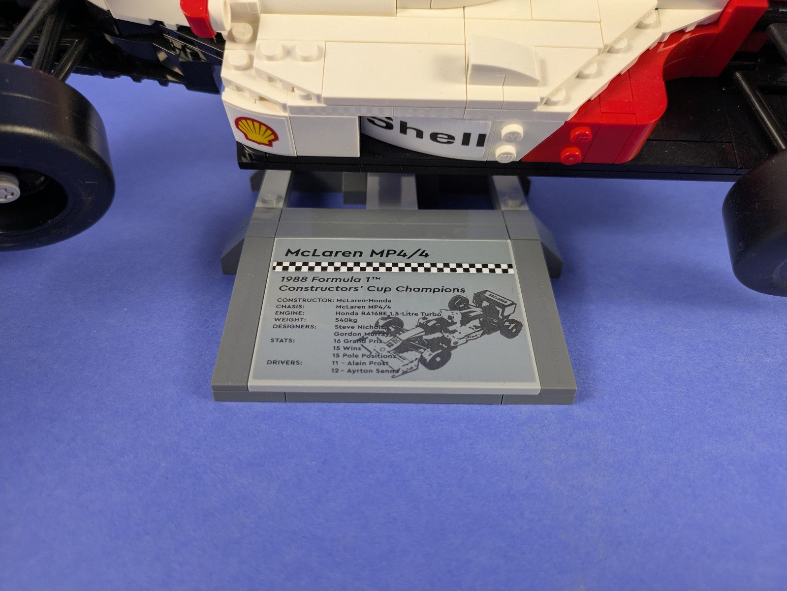 Lego Creator: Race: McLaren MP4/4 & Ayrton Set 10330 Incomplete Set