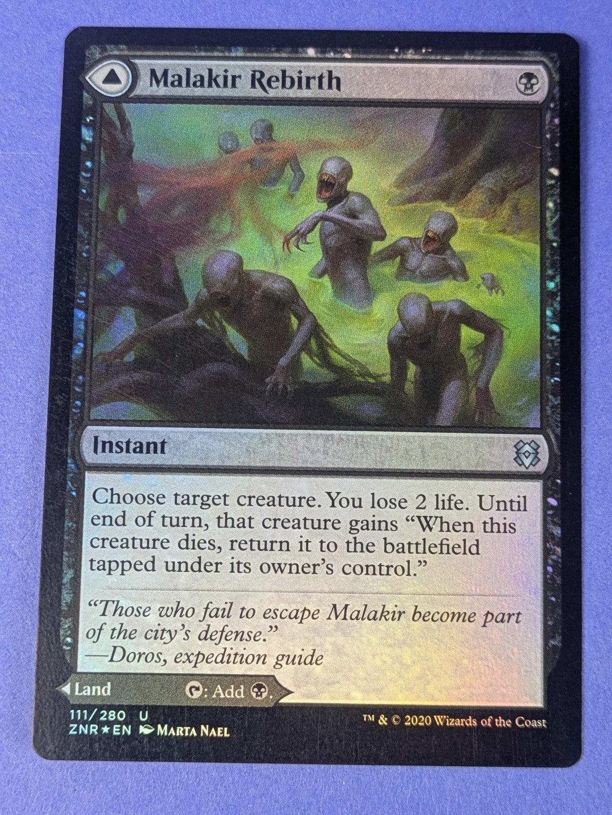 MTG: Zendikar Rising: Malakir Rebirth / Malakir Mire Foil #111/280 Uncommon - NM