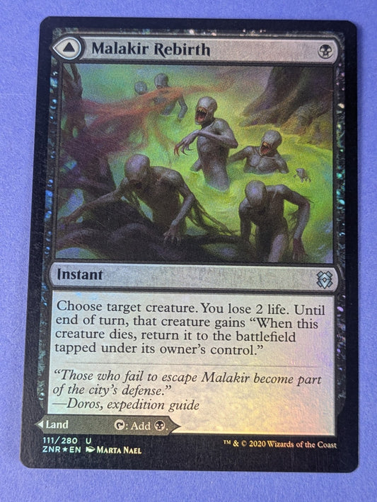 MTG: Zendikar Rising: Malakir Rebirth / Malakir Mire Foil #111/280 Uncommon - NM