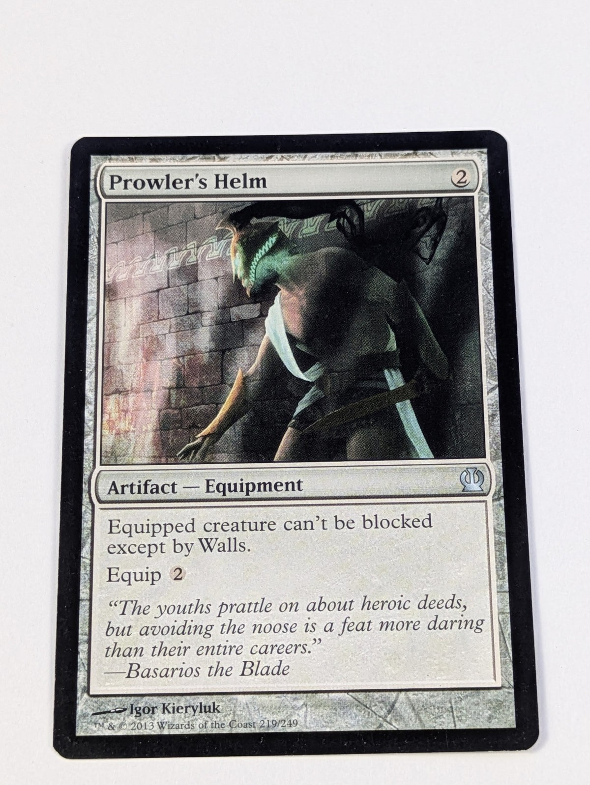 MTG Magic: Theros: Prowler's Helm #219/249 Uncommon - LP