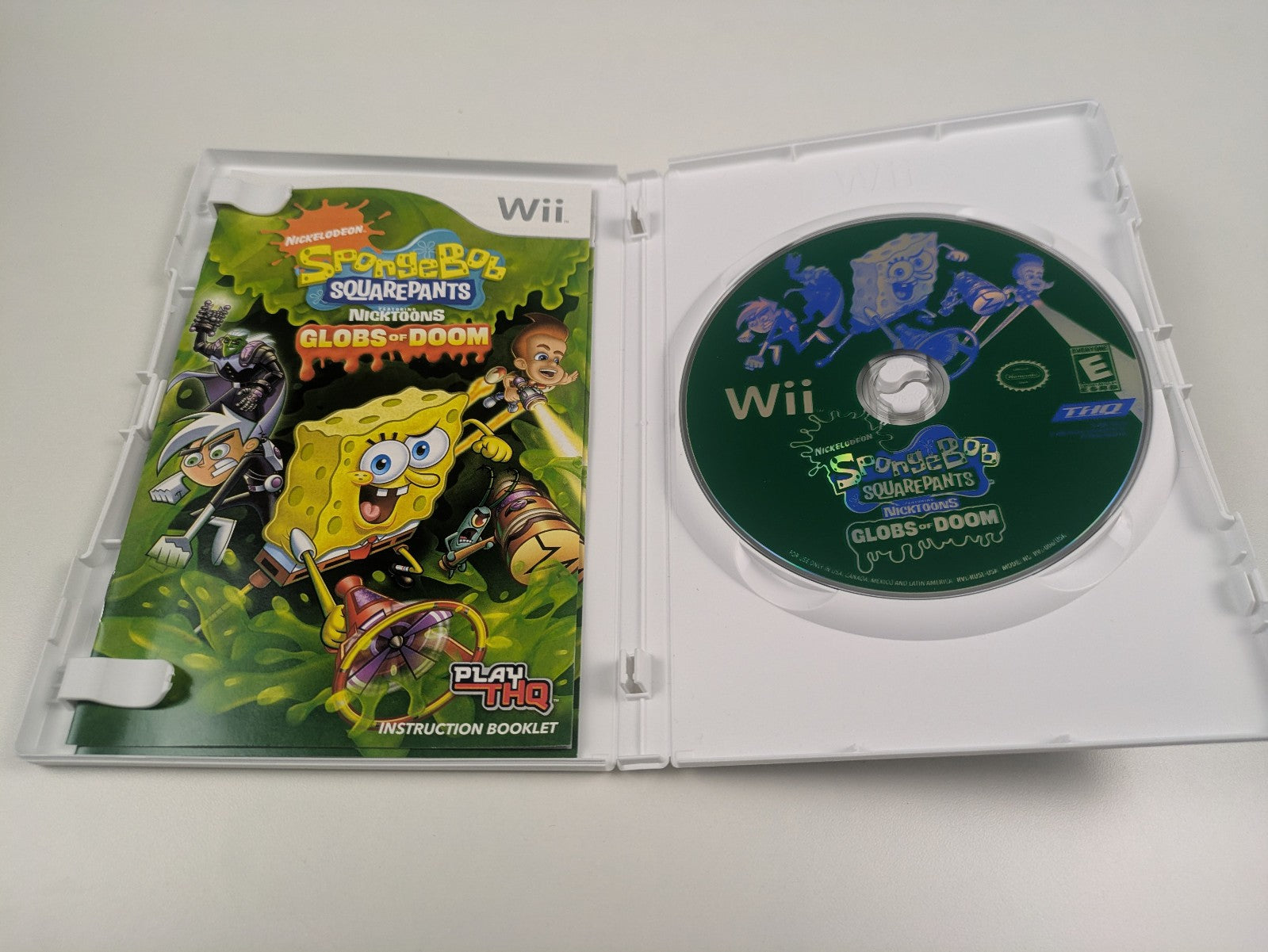 SpongeBob SquarePants Nicktoons: Globs of Doom (Nintendo Wii, 2008) CIB