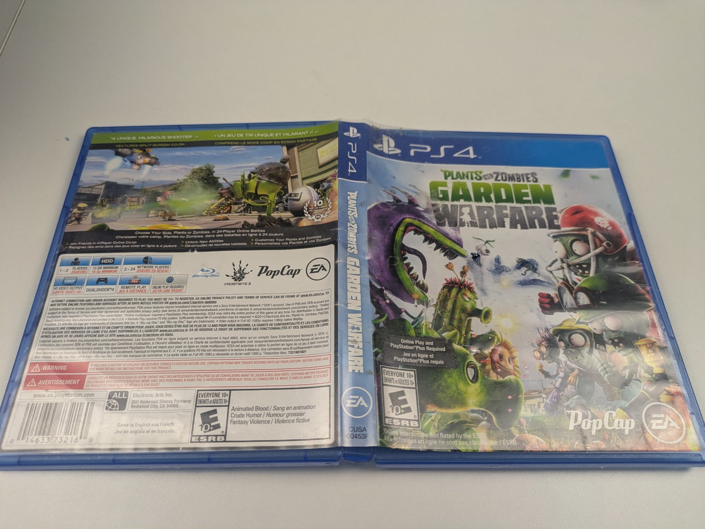 Plants vs. Zombies: Garden Warfare (PS4, 2014) No Manual