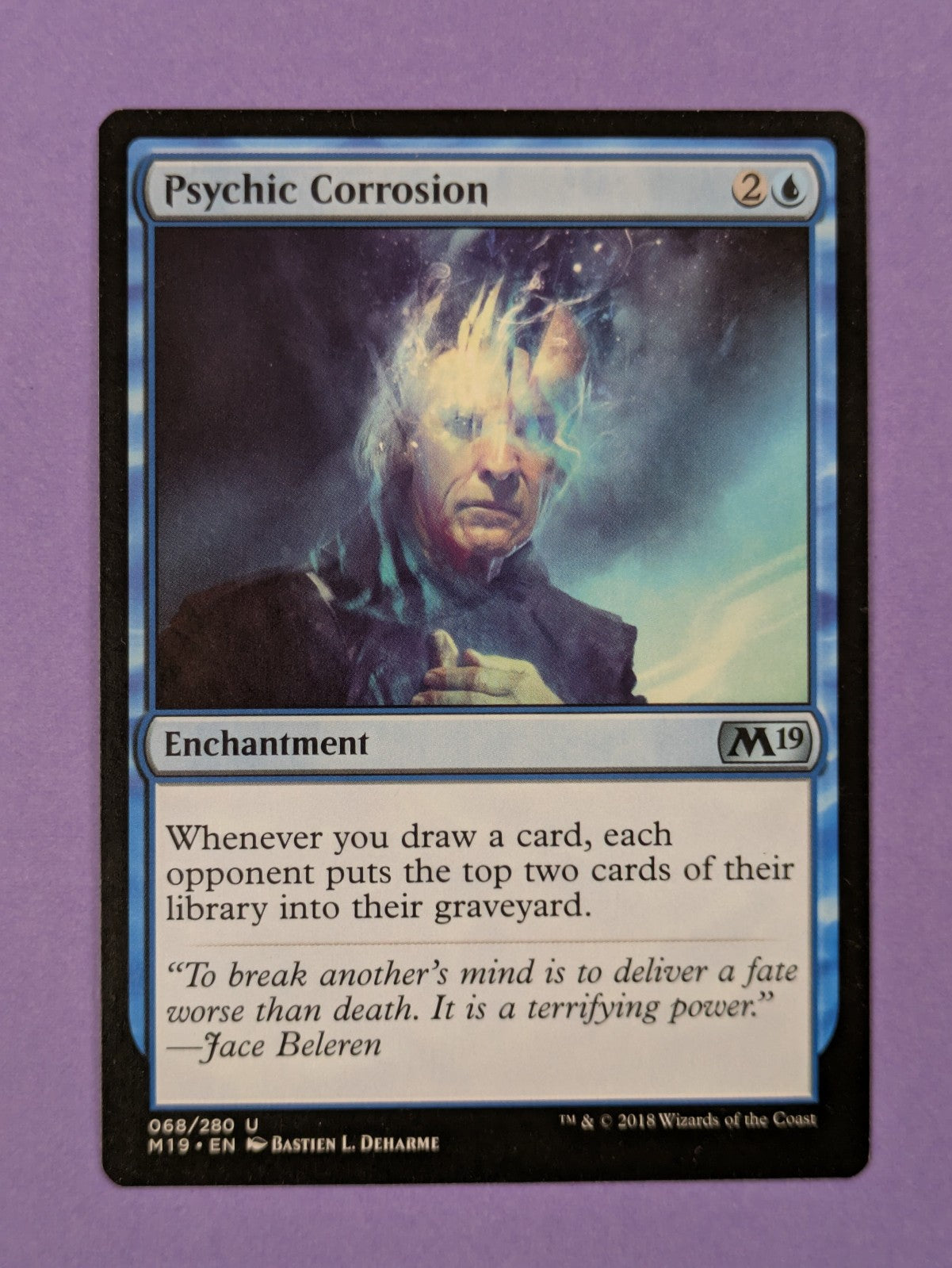 MTG Magic The Gathering: Core Set 2019: Psychic Corrosion #068/280 Uncommon - NM