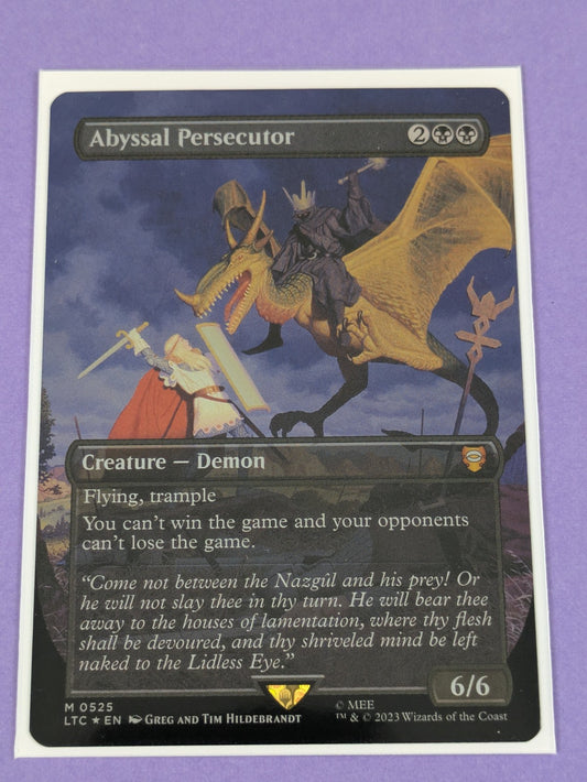 MTG: The Lord of the Rings: Abyssal Persecutor Borderless Foil #0525 Mythic - NM