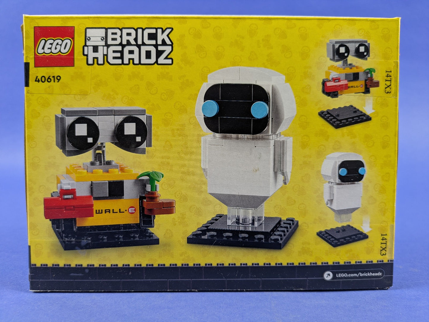 Lego BrickHeadz: WALL-E: EVE & WALL-E Set 40619 BRAND NEW