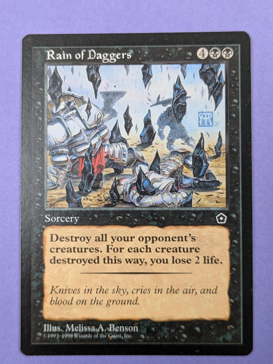 MTG Magic the Gathering: Portal Second Age: Rain of Daggers Rare - NM