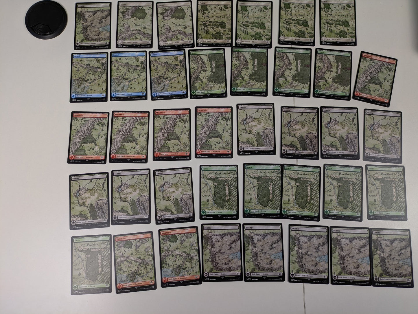 MTG: The Lord of the Rings: Mountain Forest Island Plains Swamp - 39X BASIC LAND