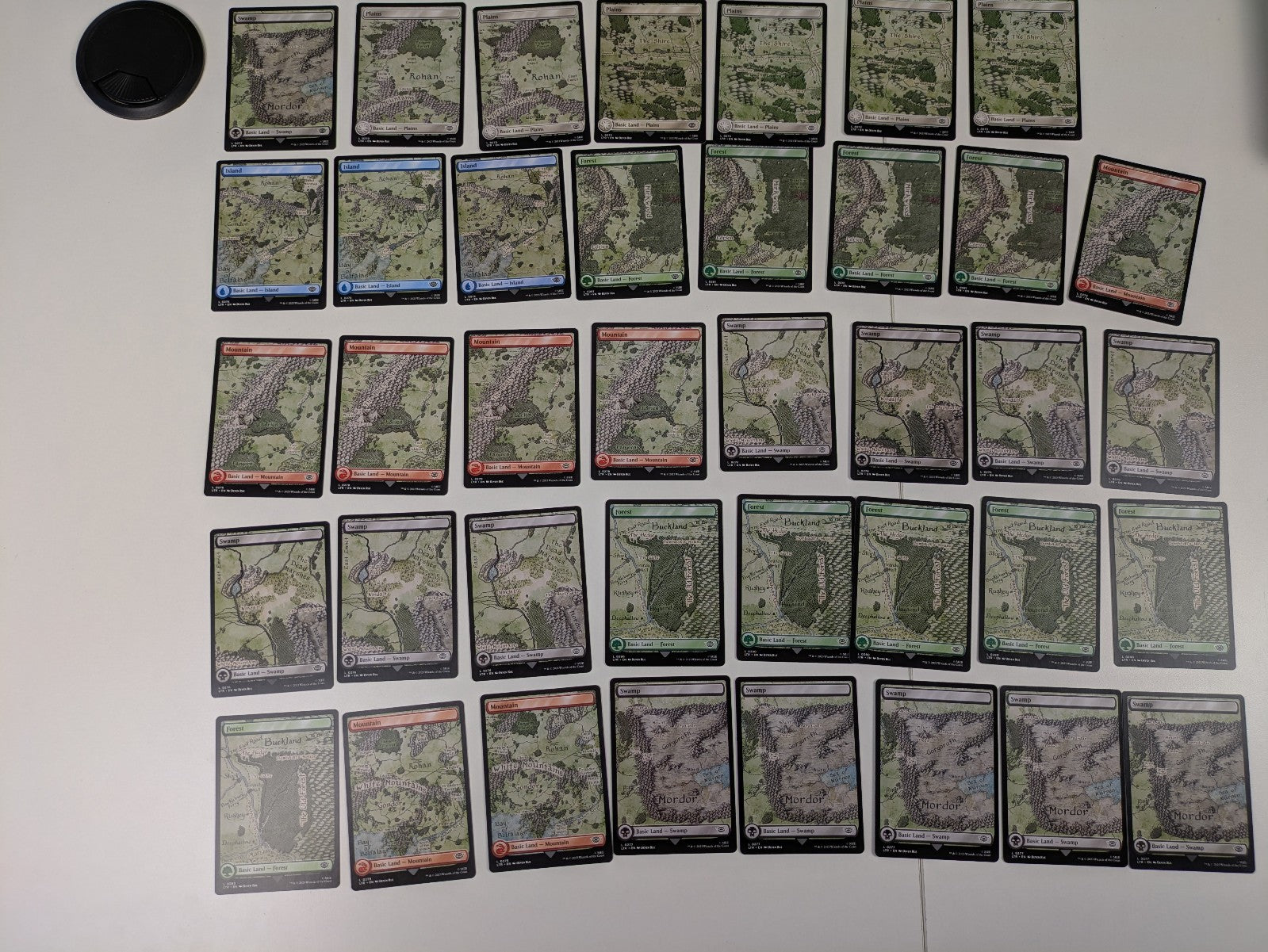 MTG: The Lord of the Rings: Mountain Forest Island Plains Swamp - 39X BASIC LAND