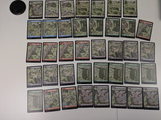 MTG: The Lord of the Rings: Mountain Forest Island Plains Swamp - 39X BASIC LAND