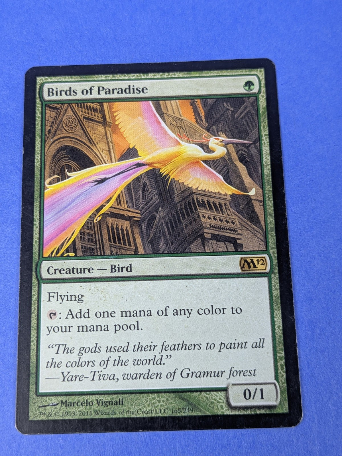 MTG Magic: Magic 2012: Birds of Paradise #165/249 Rare - LP