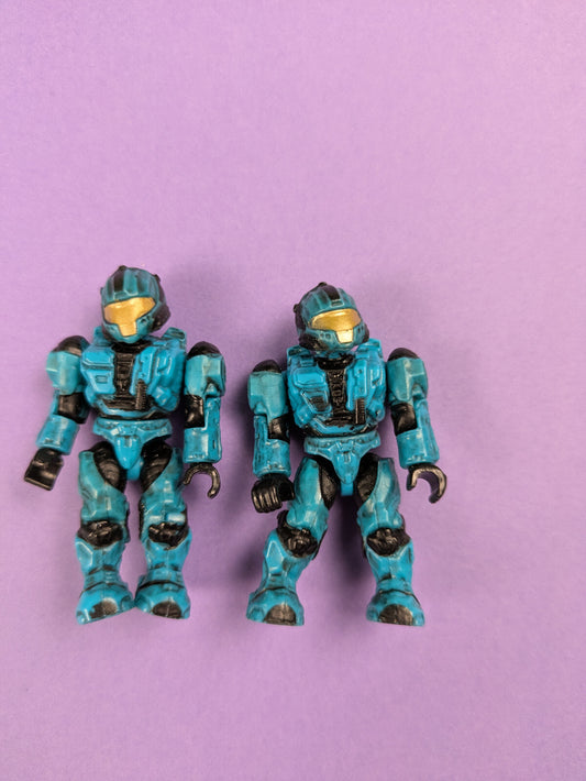 HALO Mega Bloks Construx UNSC Teal Blue CQB Spartan 96954 Series 3