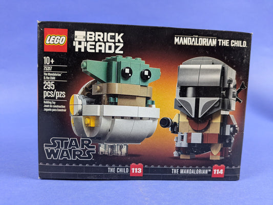 Lego BrickHeadz: Star Wars: The Mandalorian & The Child Set 75317 BRAND NEW