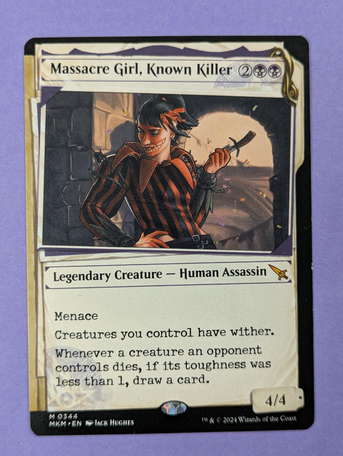 MTG: Murders at Karlov Manor: Massacre Girl, Known Killer #0344 Mythic - NM