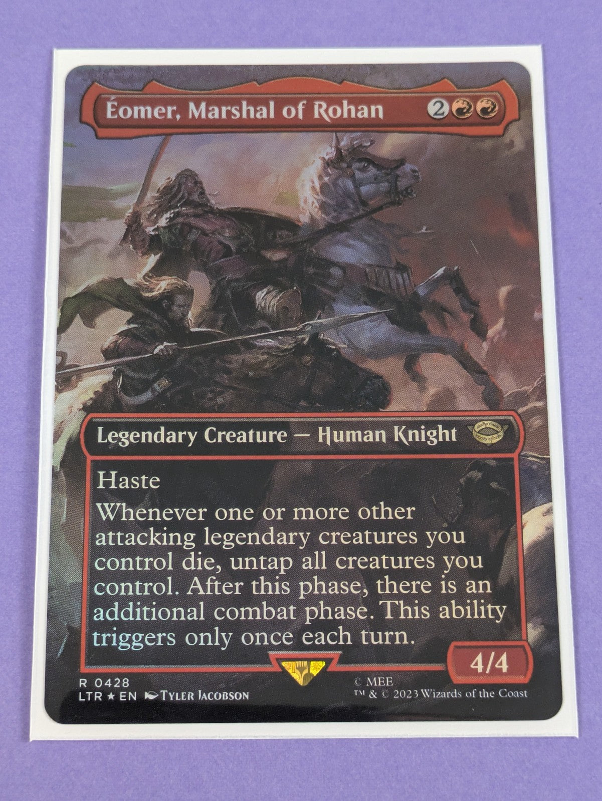 MTG: The Lord of the Rings: Eomer, Marshal of Rohan Borderless Foil #0426 - NM