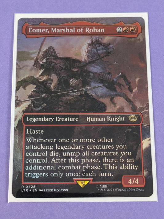 MTG: The Lord of the Rings: Eomer, Marshal of Rohan Borderless Foil #0426 - NM